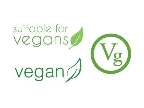 Vegan labels Waitrose