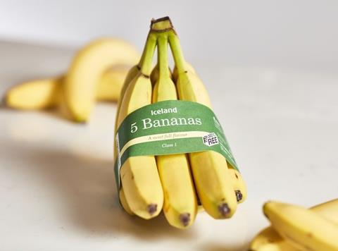 iceland plastic free bananas