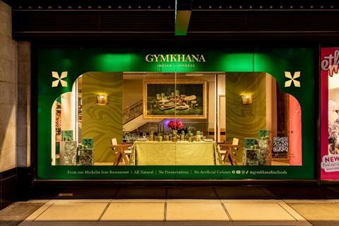 Gymkhana Fine Foods Whole Foods window display