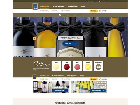 Aldi online wines