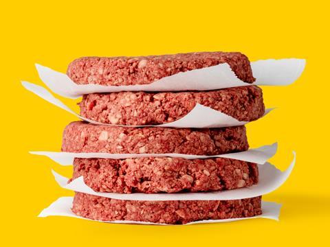 Impossible Foods plant-based burger patties