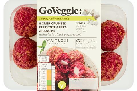 Waitrose Beetroot & Feta Arancini