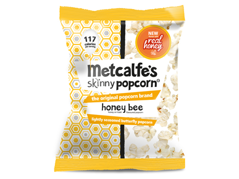 Metcalfes popcorn skinny new honey
