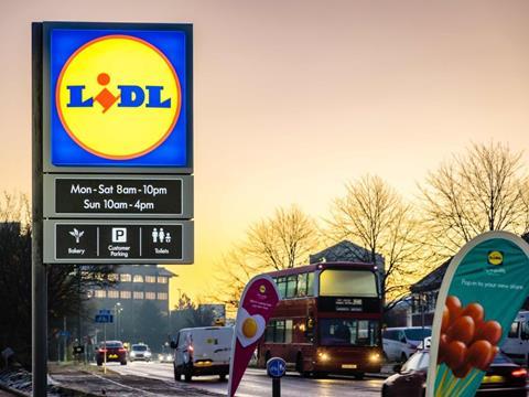 lidl store sign