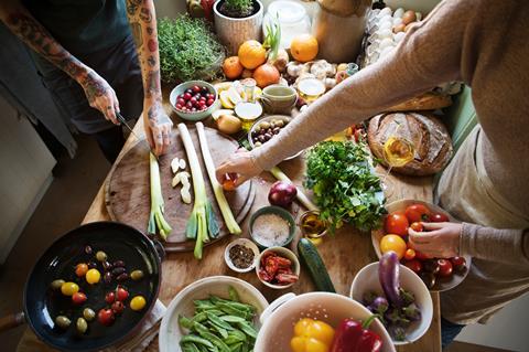 cooking preparing vegetables ingredients kitchen