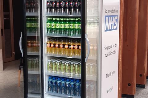 britvic drinks fridge nhs