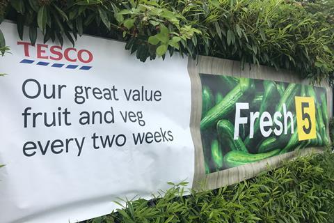 Tesco Fresh 5 banner