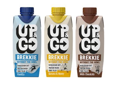 New UK look for Up&Go breakfast drink range