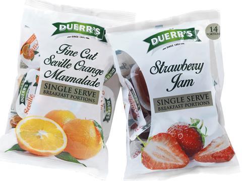 duerr single portion jam marmalade