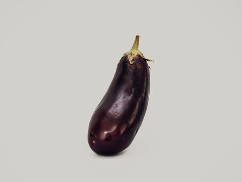 Damaged wonky veg aubergine 