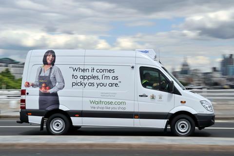 waitrose online delivery van