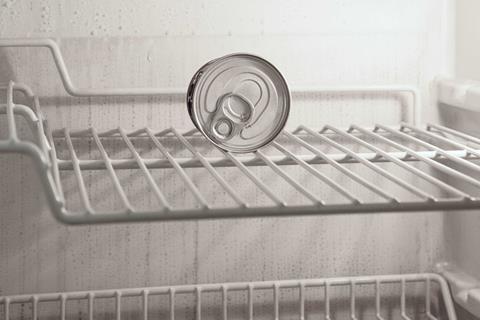 Empty fridge