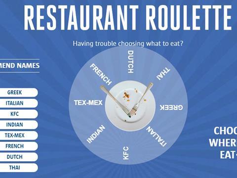 restaurant roulette