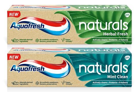 Aquafresh Naturals toothpaste