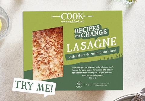 Cook reformulates lasagne to kick off new Recipes for change programme
