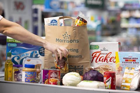 Morrisons supermarket aisle shopper basket trolley price cuts promo discount (1)