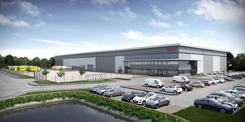 Artist's impression of new JW Filshill premises at Westway Park near Glasgow Airport