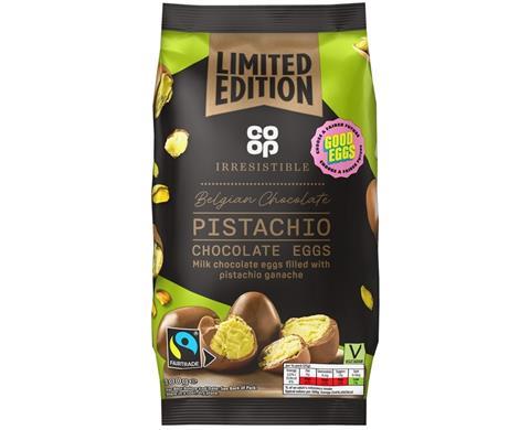 5000129394016 Pistachio Creme Filled Milk Chocolate Eggs 34624