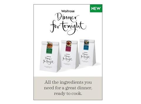 waitrose dinner for tonight meal kit bags