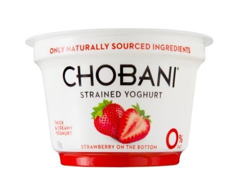 Chobani yoghurt