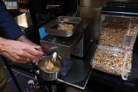 thorntons budgens Peanut Butter machine