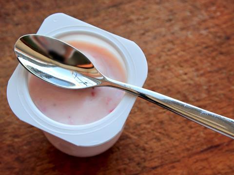 The sales of branded UK supermarket yoghurts are down