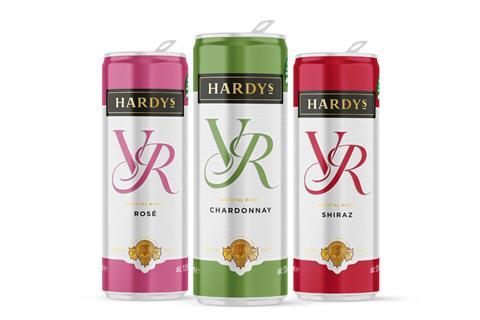 Hardys canned wine trio