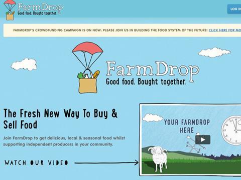 Click and collect online farmers market farm drop