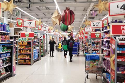 Asda aisle Christmas promos