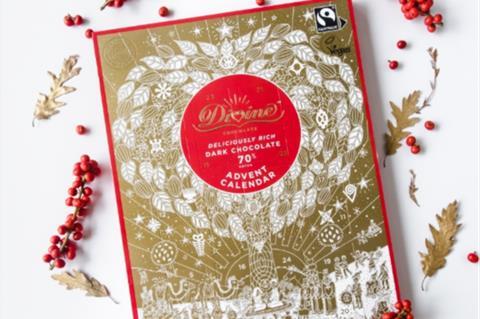 divine dark chocolate fairtrade advent calendar