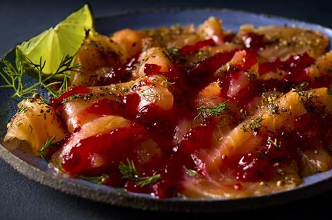 Signature_Scottish_Smoked_Salmon_With Beetroot and Lime Sauce
