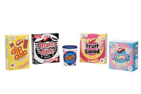 Barratt ice cream Pack Range Shot