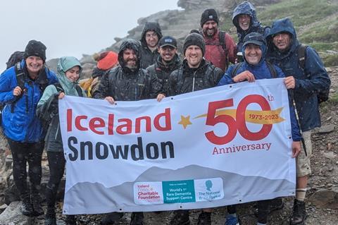 Iceland colleagues climbed Snowdon