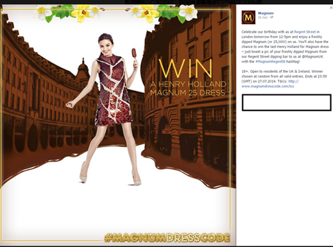 Magnum FB banned competition