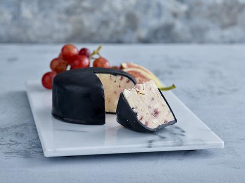 Aldi - Specially Selected Cheese Truckles - Yorkshire Wensleydale Truckle with Raspberry, White Chocolate & Prosecco