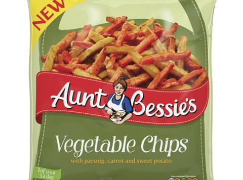 Aunt Bessie's veg chips