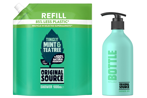 Original Source refillable shower gels