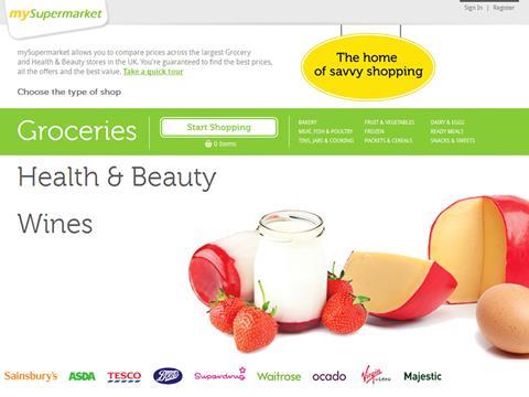 mySupermarket website homepage