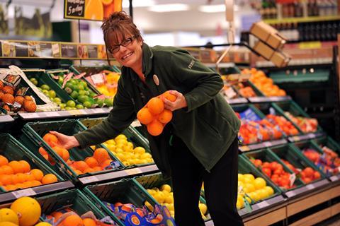 tesco fruit and veg staff