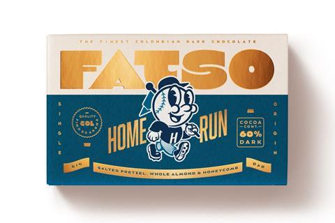Fatso Home Run dark chocolate bar