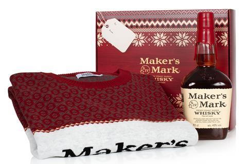 makers mark whisky christmas jumper gift set