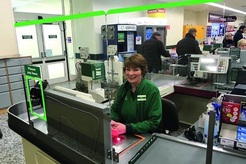 morrisons checkout staff coronavirus screen