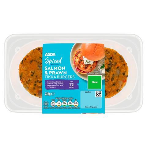 Salmon & Prawn Tikka Burgers