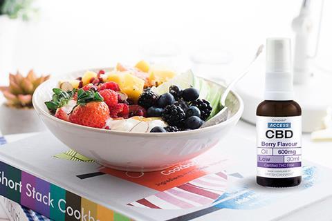 CBD on Berry Breakfast Table