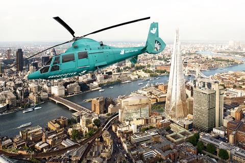 Deliveroo helicopter London