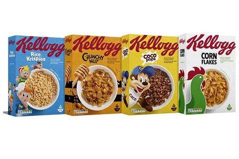 Kellogg's Crunchy Nut Breakfast Cereal Big Box, 500, pack of 2