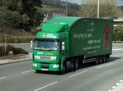 Pets at Home truck