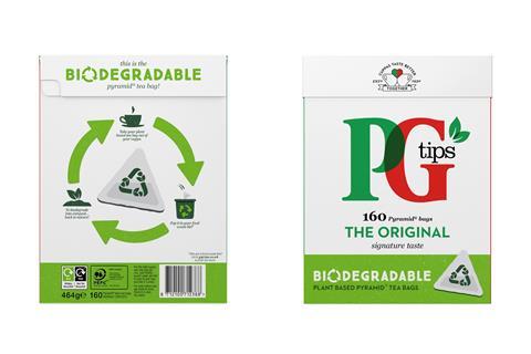 PG tips plant based packs