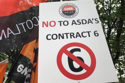 asda contract protest