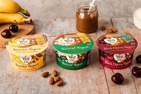 Yeo Valley yoghurt with almond butter